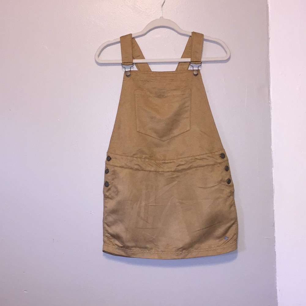 Roxy suede overall dress